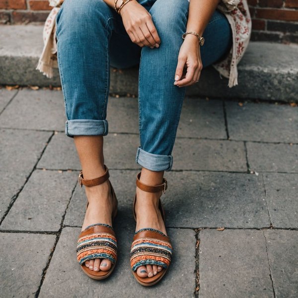 Quels types de chaussures plates sont idéales pour un look bohème chic?